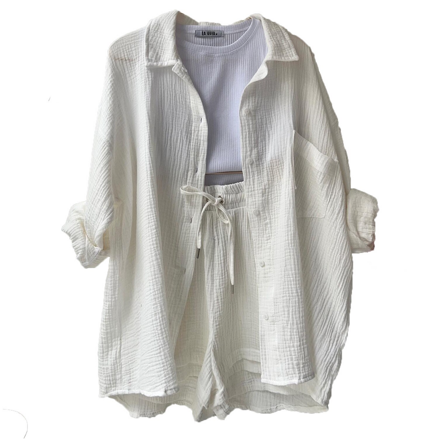 Marlène | Airy Lounge Set in Muslin for Women