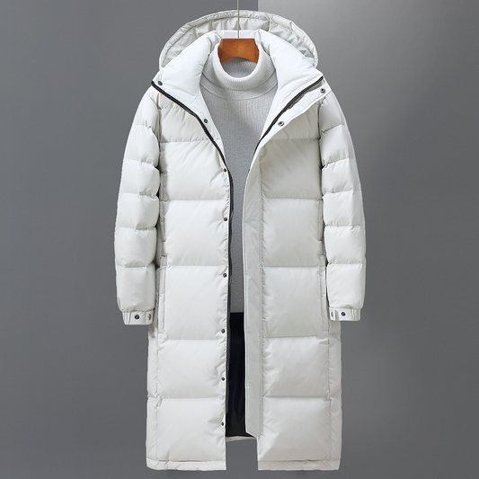 Mr. Padded Trenchcoat with Full-Length Zipper