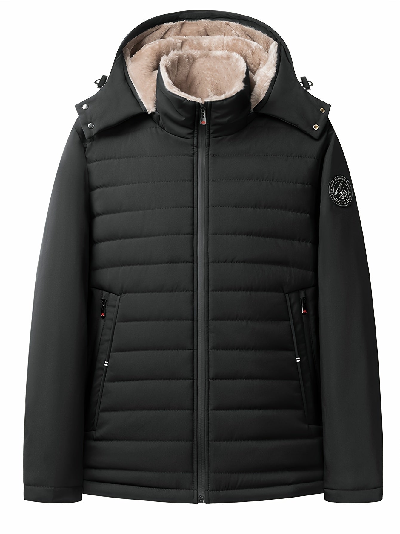 Arvid™ | Warm Men's Parka with Hood & Faux Fur