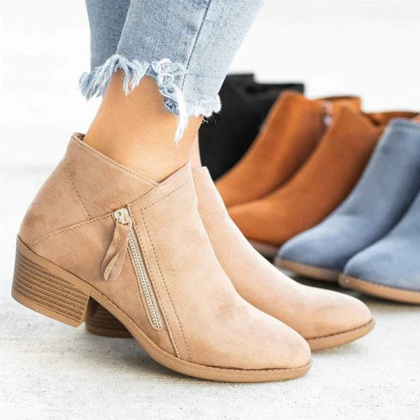 ELARA | Orthopedic Boots in Genuine Suede for Women