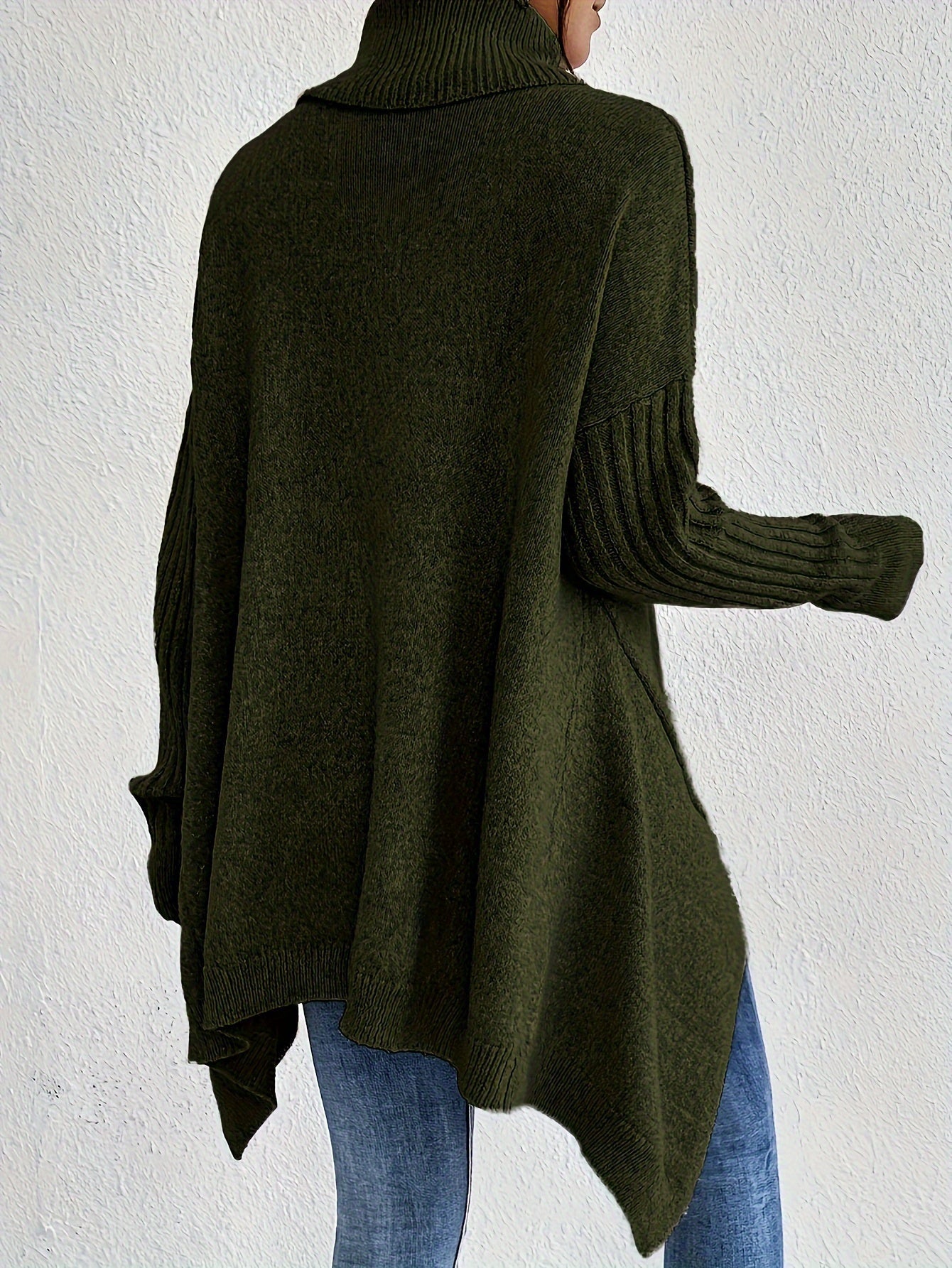 Marvelle™ | Asymmetric Sweater with High Collar for Women