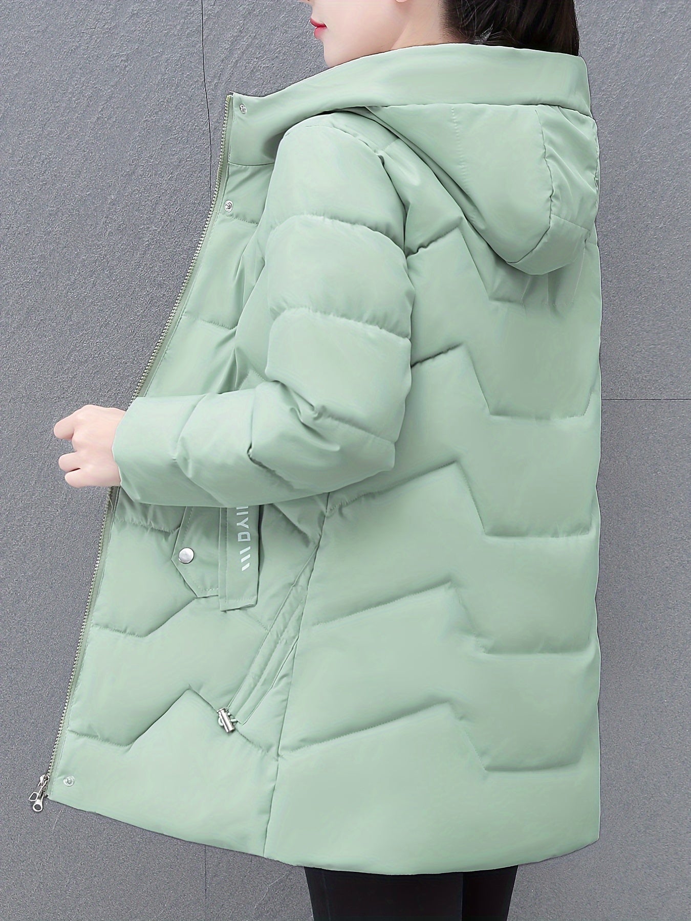 Aurélie™ | Mid-length Puffer Winter Jacket with Hood
