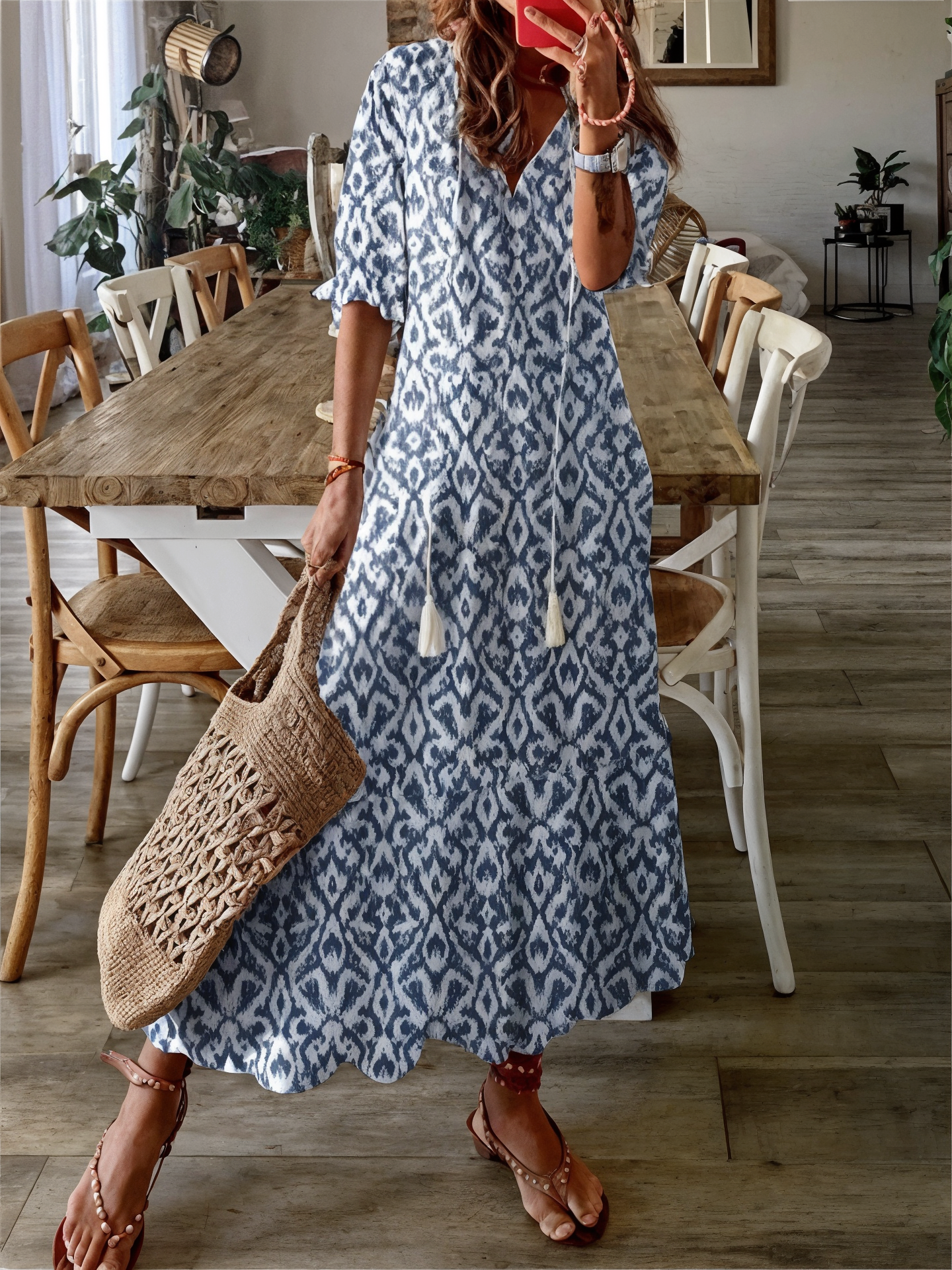 Maribella | Airy Maxi Dress in Summery Design