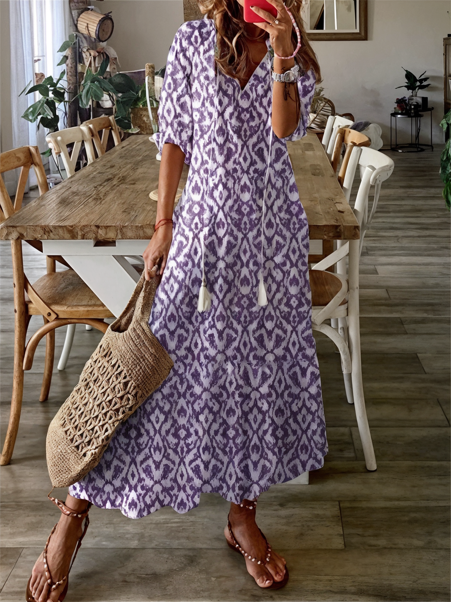 Maribella | Airy Maxi Dress in Summery Design