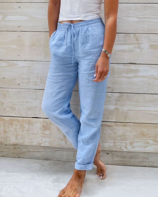 Elani | Airy Linen Pants in 100% Linen