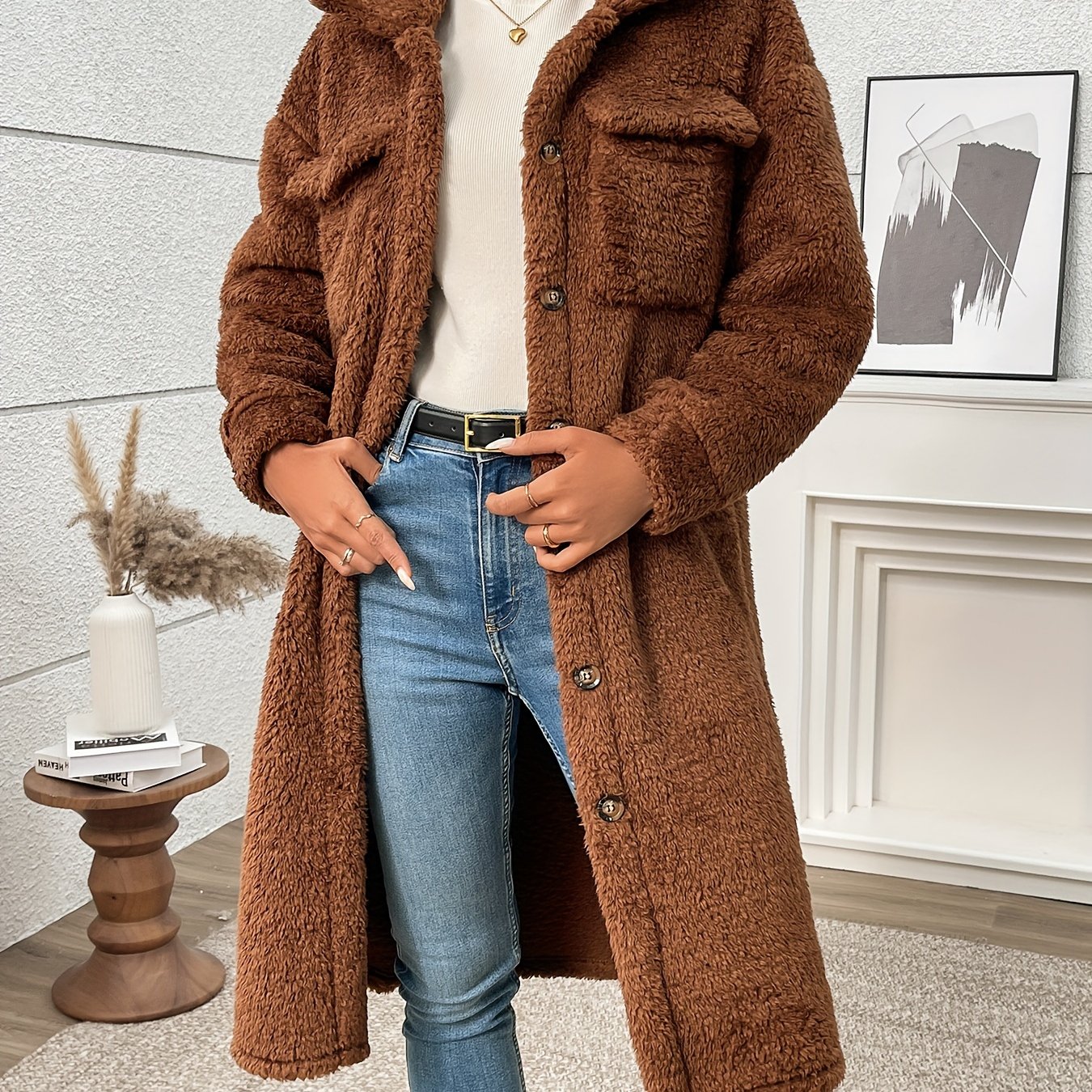 Eloria™ | Elegant Fleece Jacket for Women – Soft, Warm & Stylish