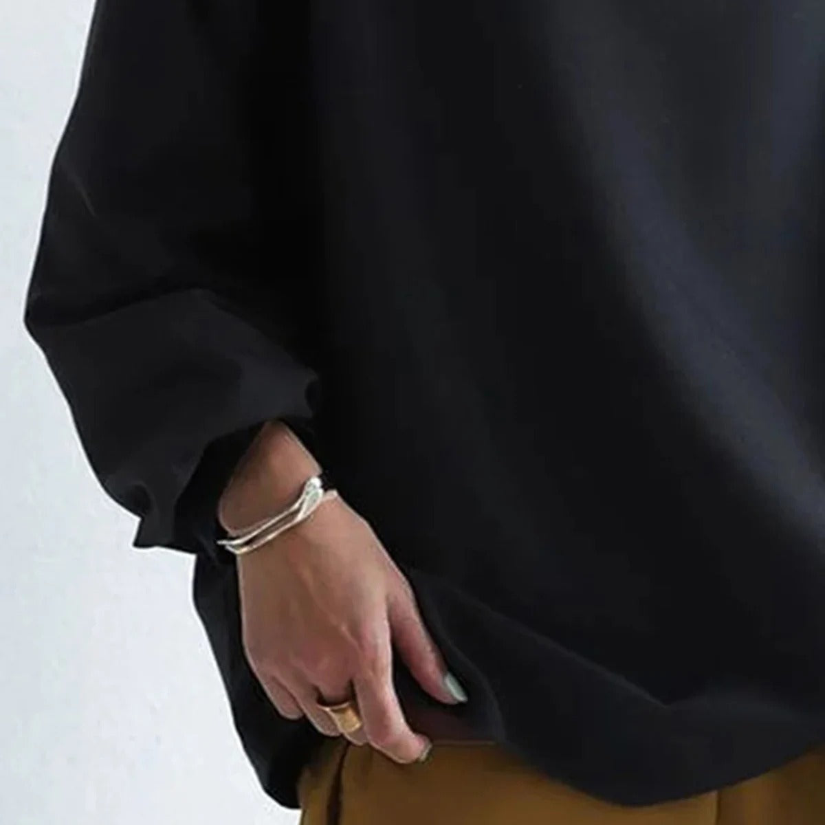 Lumivie Stilfuld langærmet sweater til kvinder – Alsidig strikket sweater