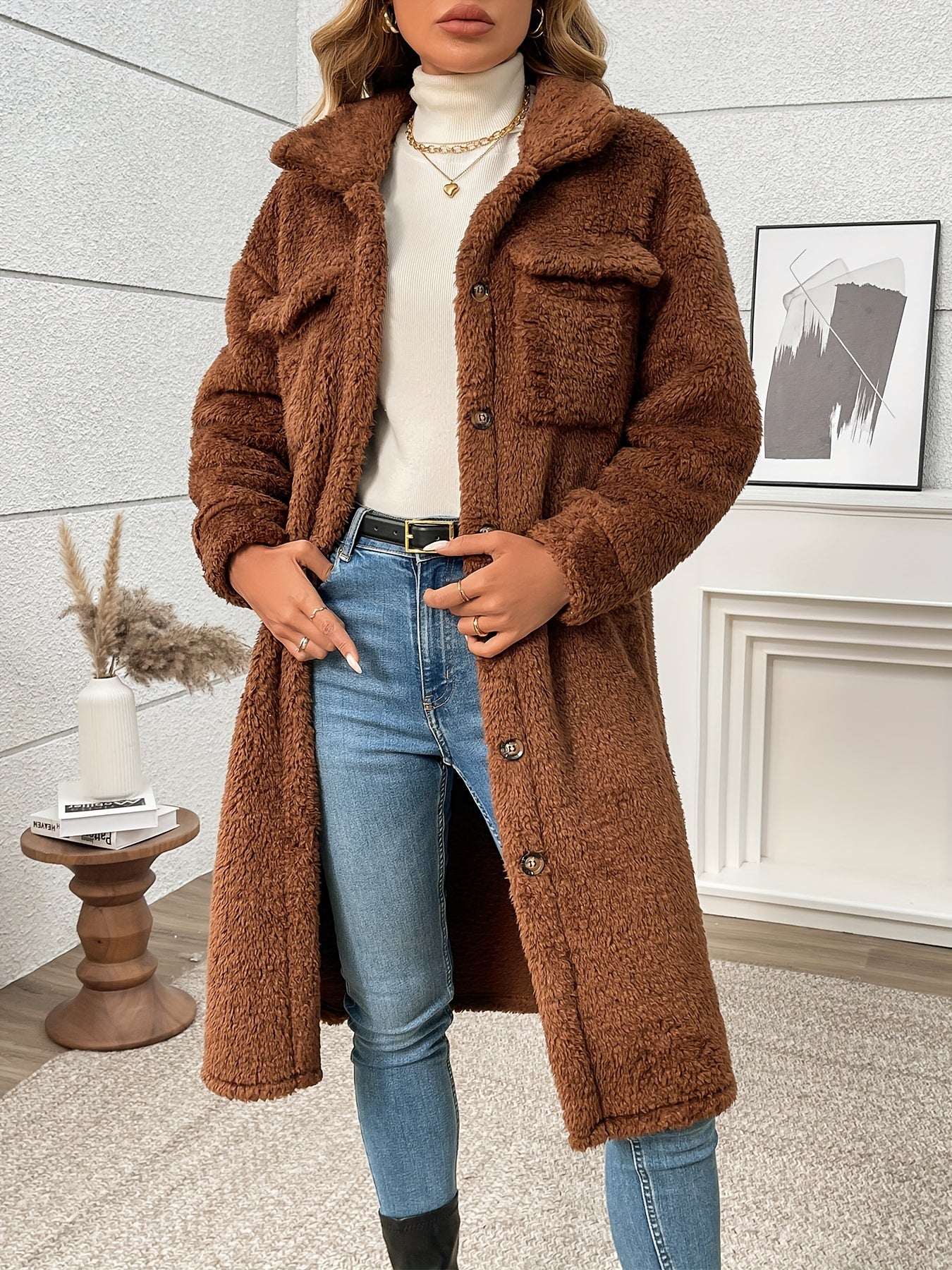 Eloria™ | Elegant Fleece Jacket for Women – Soft, Warm & Stylish