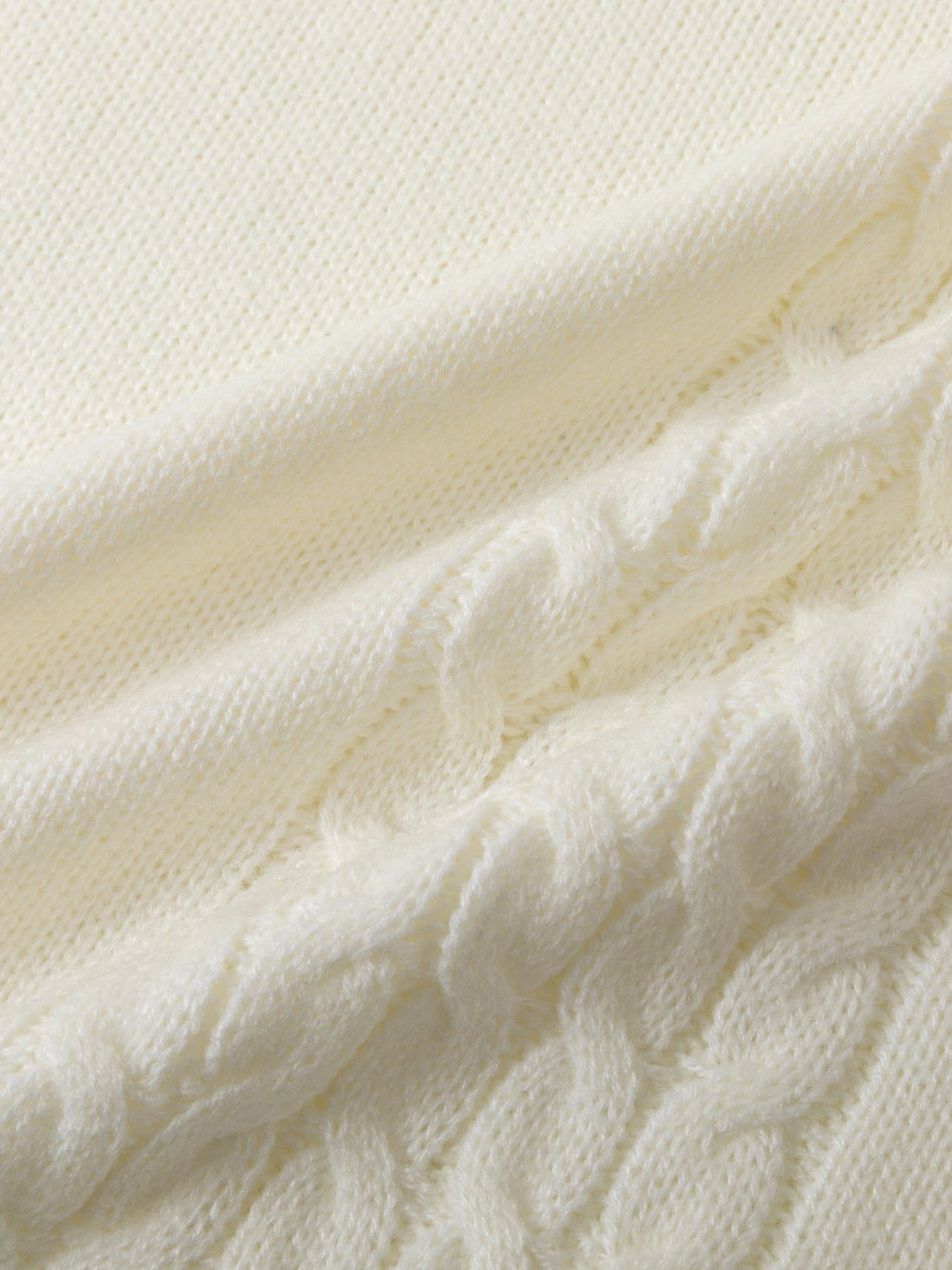 Ivar Beige Stickad Tröja med Medium Stretch för Män – Perfekt för Höst & Vinter