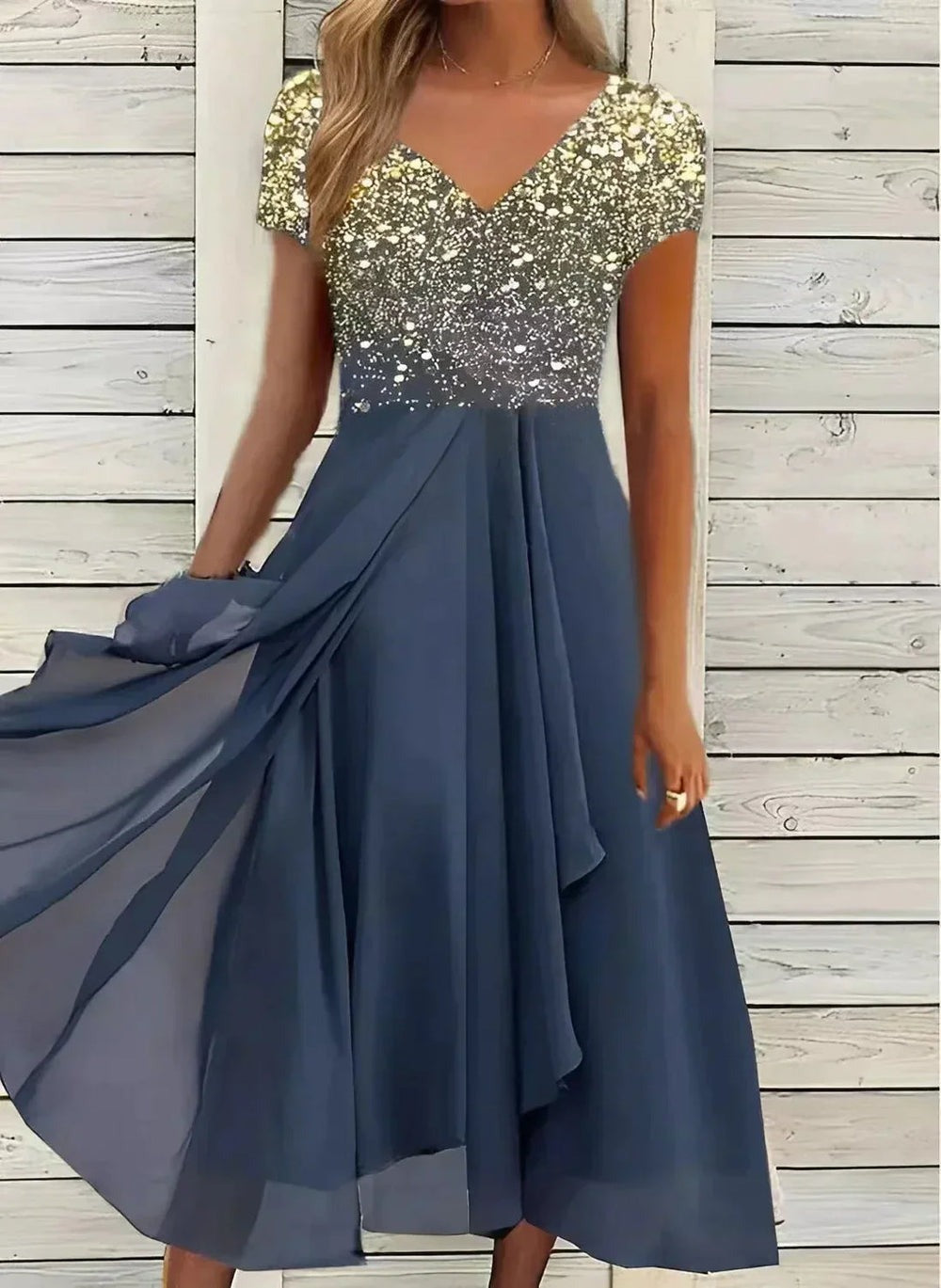 Celestina | Elegant Dress with Stretch and Timeless Glamour