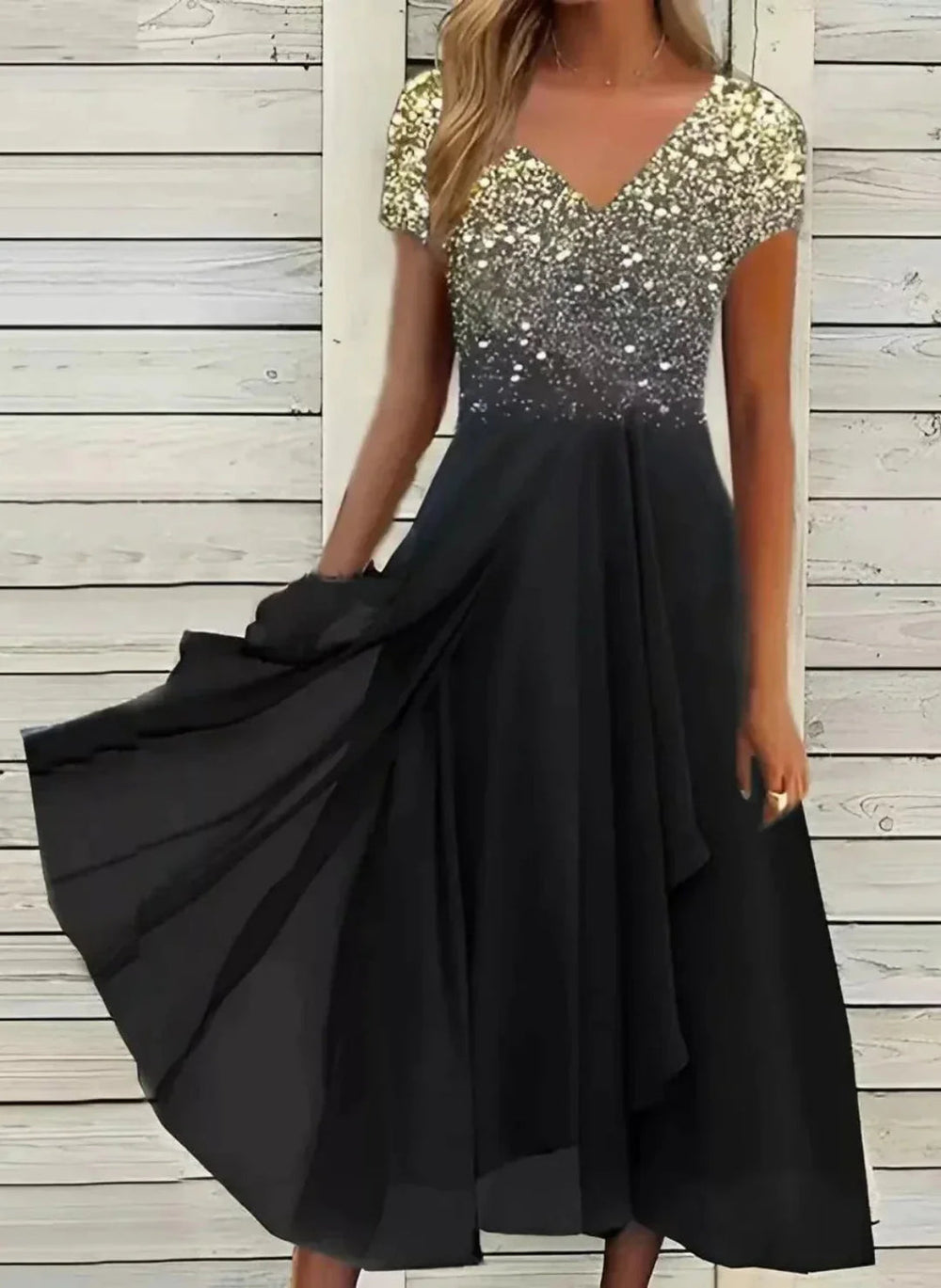 Celestina | Elegant Dress with Stretch and Timeless Glamour