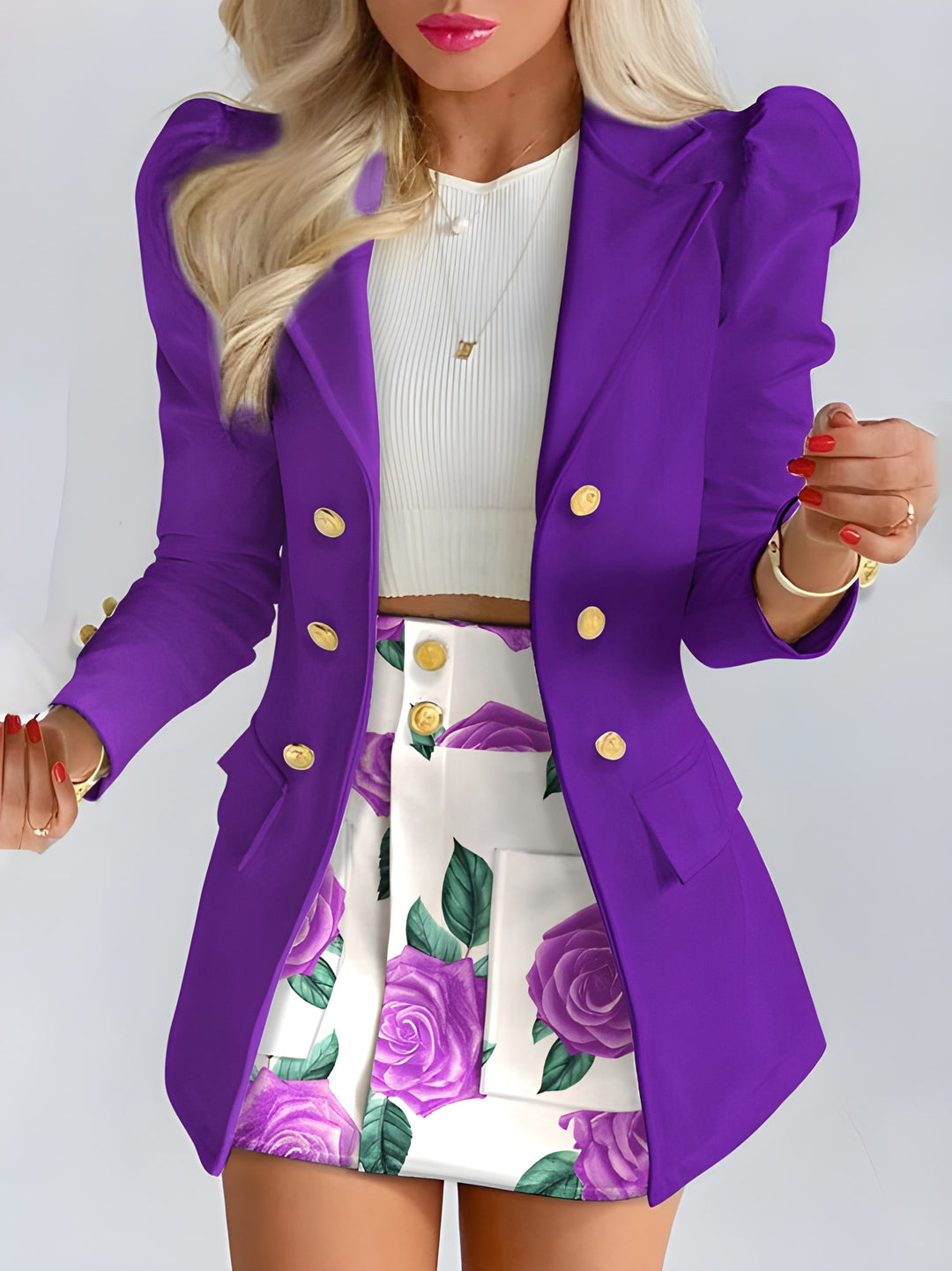 Verena | 2-Piece Blazer & Skirt Set in Elegant Silhouette