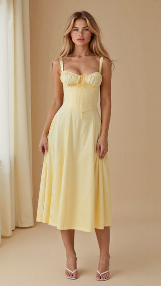 Iselina | Bustier Dress with Defined Waist & Elegant Silhouette