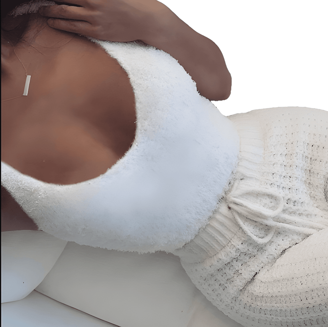 Nalia | 3-delt Loungewear-sæt i Blød Sherpa Fleece