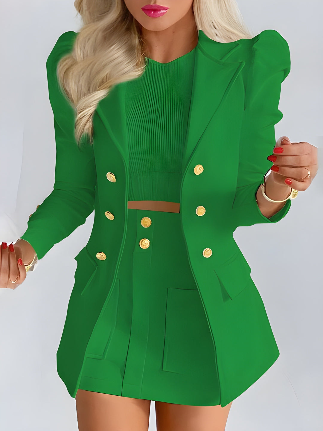 Verena | 2-Piece Blazer & Skirt Set in Elegant Silhouette