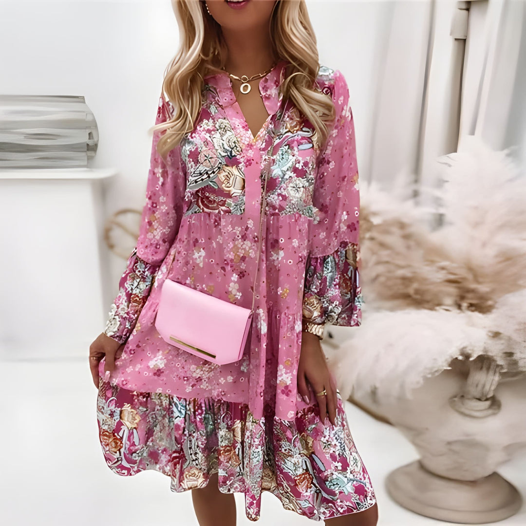 Saphira | Boho Dress in Soft Polyester Blend