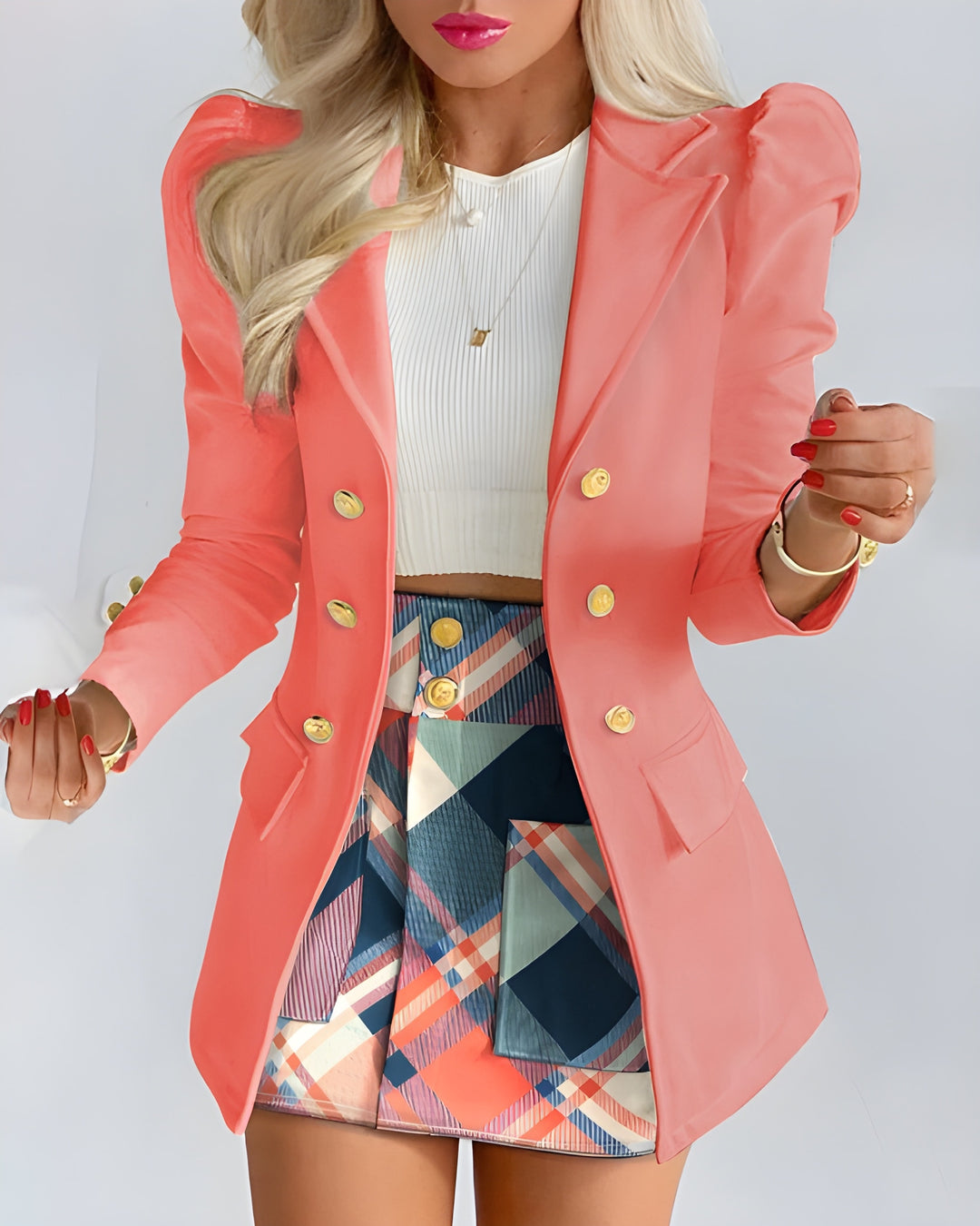 Verena | 2-Piece Blazer & Skirt Set in Elegant Silhouette