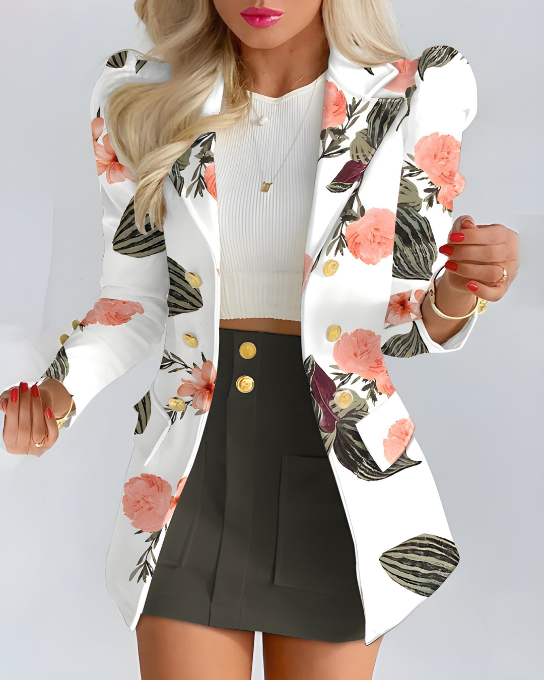 Verena | 2-Piece Blazer & Skirt Set in Elegant Silhouette