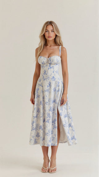Iselina | Bustier Dress with Defined Waist & Elegant Silhouette