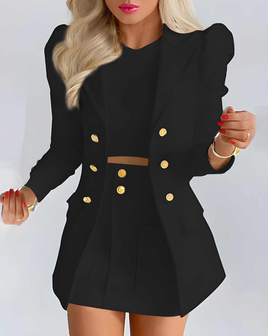 Verena | 2-Piece Blazer & Skirt Set in Elegant Silhouette