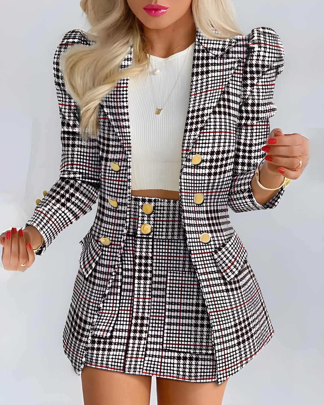 Verena | 2-Piece Blazer & Skirt Set in Elegant Silhouette