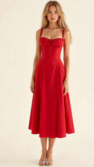 Iselina | Bustier Dress with Defined Waist & Elegant Silhouette