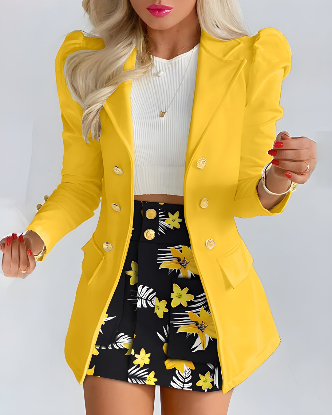 Verena | 2-Piece Blazer & Skirt Set in Elegant Silhouette