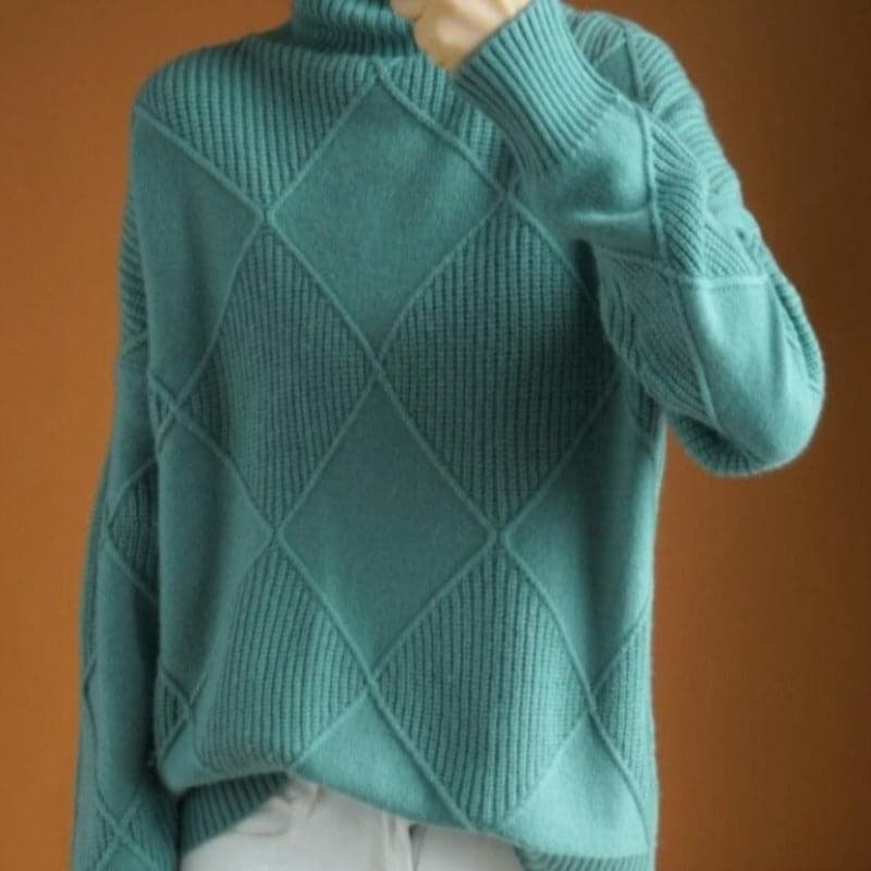 Eloria – Cozy Oversize Sweater with Elegant Knit Pattern