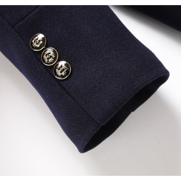 Warm Long Woolen Coat With Buttons For Men  | Ideal for Winter