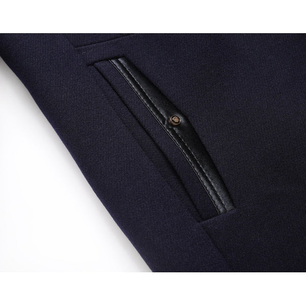 Warm Long Woolen Coat With Buttons For Men  | Ideal for Winter