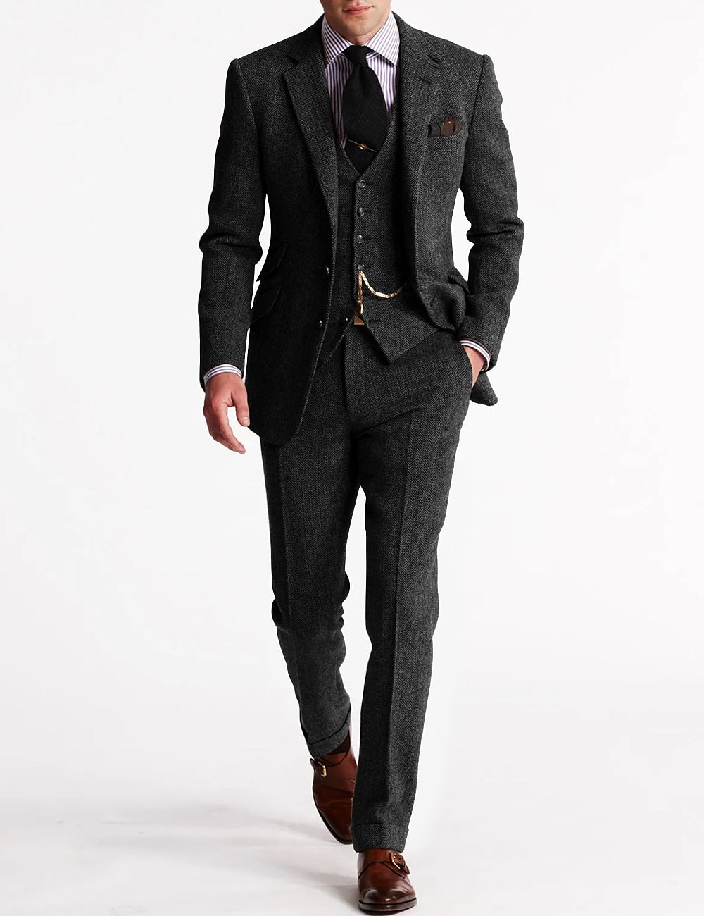 Odell | Men's Suit in Vintage Retro 3-piece Design