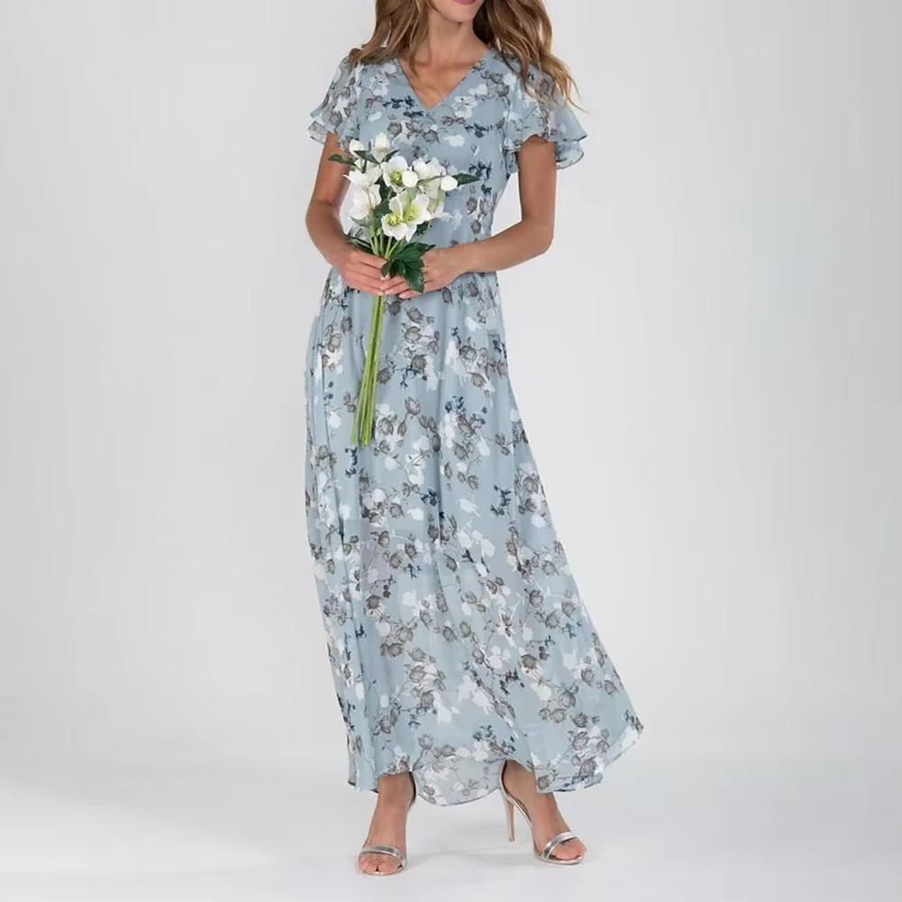 Elira | Elegant Sommarklänning i Färgstark Design