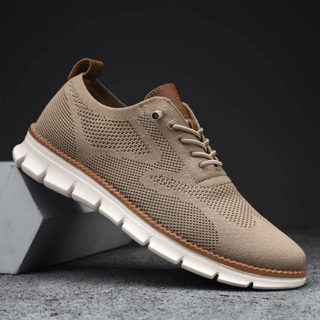 Urban™ | Ultra-bekväma Herrskor i Italienskt Läder & Andningsbar Flyknit