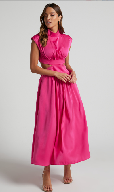 Brooke | Elegant Maxiklänning med Cut-out i Midjan