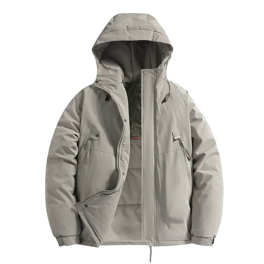 Men's Jacket with Hood – Padded and Windproof Jacket for Winter
