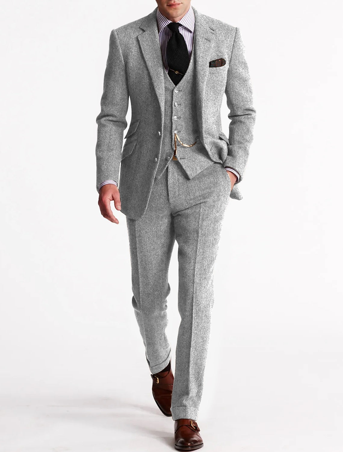 Odell | Men's Suit in Vintage Retro 3-piece Design