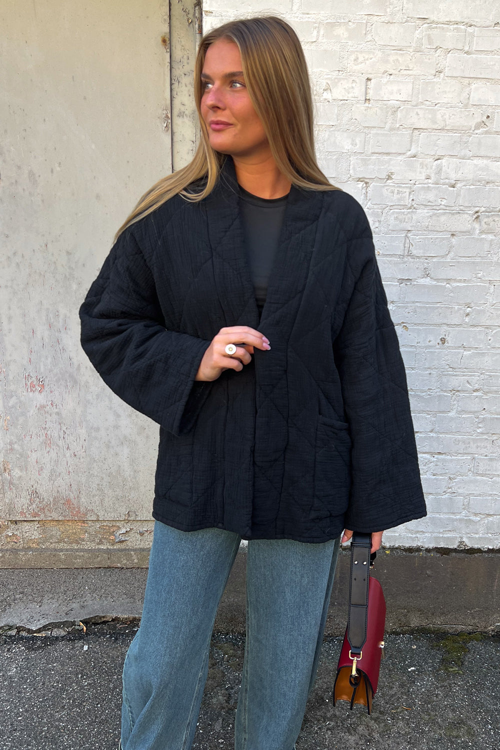 Agnes Journey Jacka – Black Washed Women's Jeans Style
