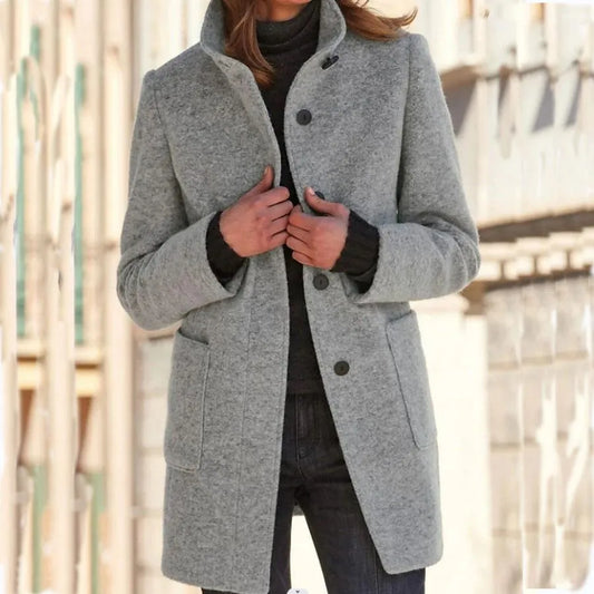 SORELLE™ | Women's Jacket in Premium Wool with Button Design