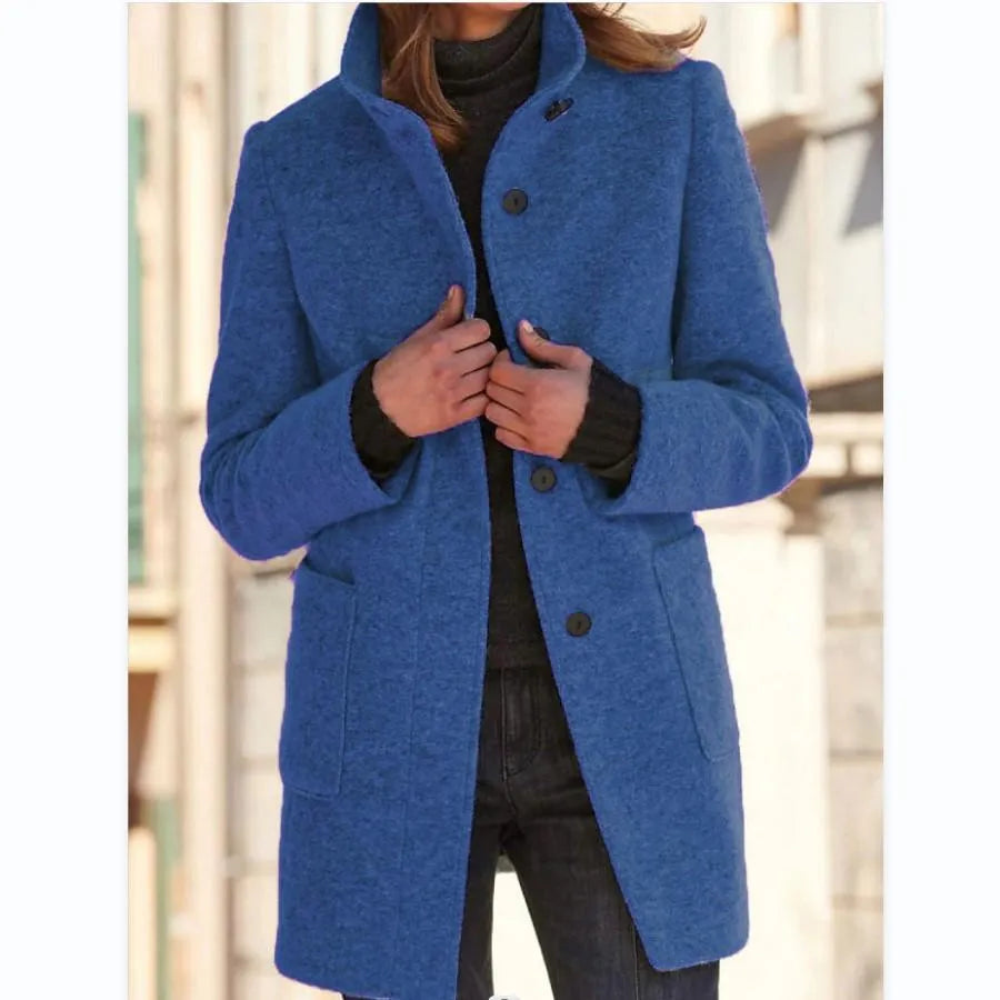 SORELLE™ | Damjakke i Premium Uld med Knappedesign