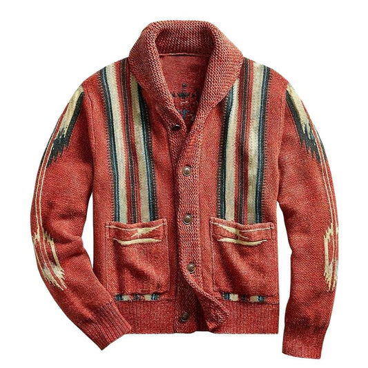 VINDREL™ | Vintage Kofta för Herr i Tidlös Design