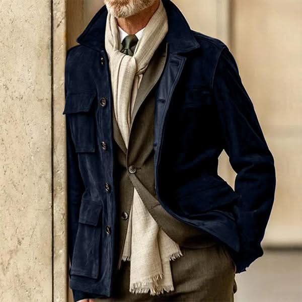 Simon – Casual Field Jacket with Front Button Closure