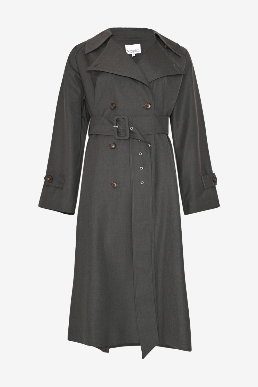 Astrid Kappa Dark Grey Melange – Tidlös och Stilfull Damkappa