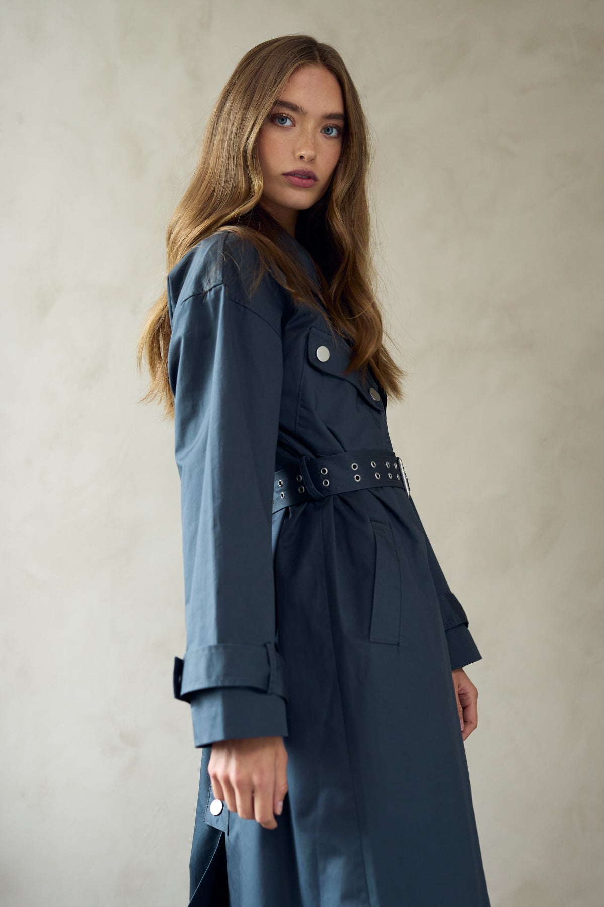 Engla Kappa Asphalt Grey – Elegant Damkappa för Vintern