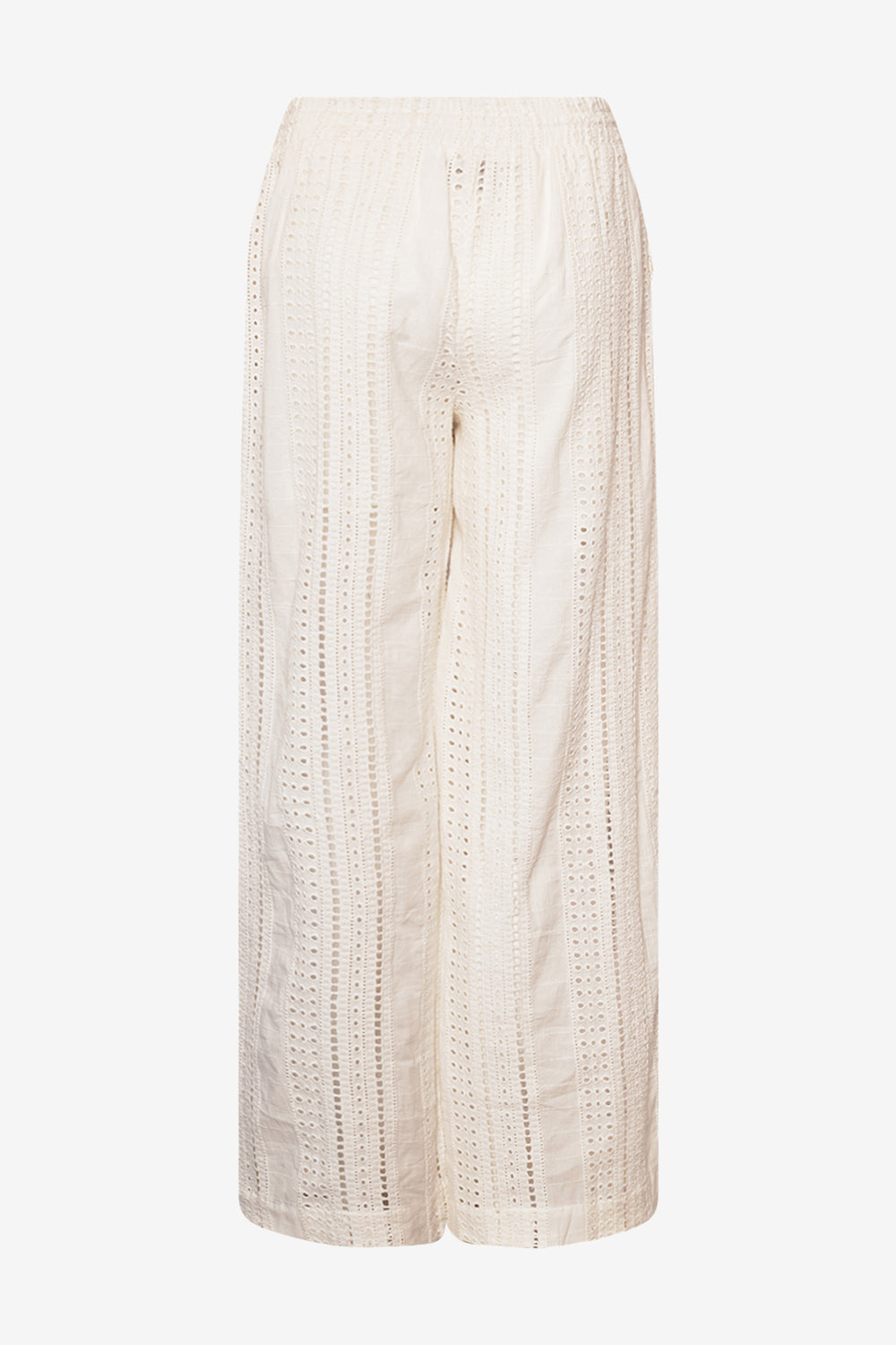 Valencia | Classic Lace Pants in White Cotton