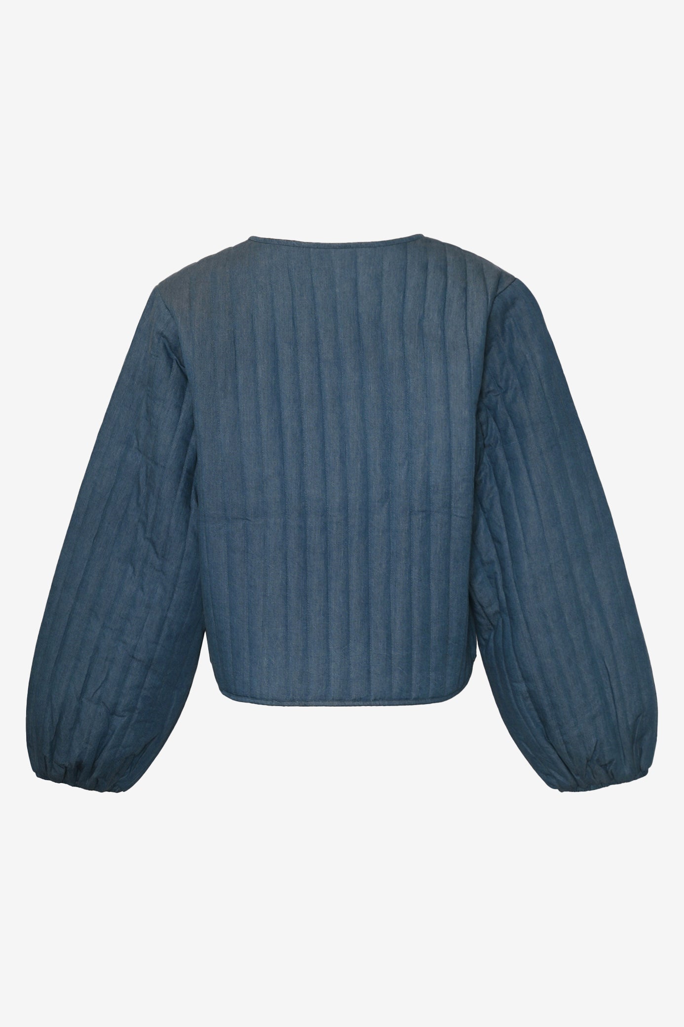 Emmeli Denim Print Jacka – Trendigt och Avslappnat Ytterplagg för Damer