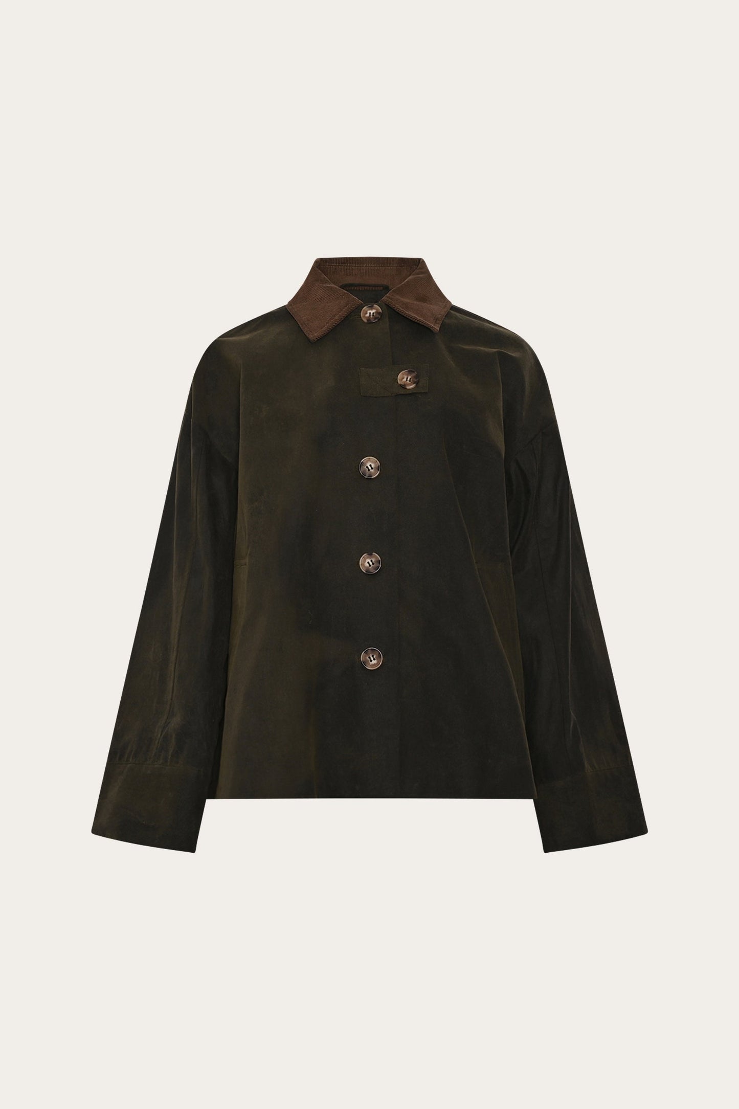 Aina Wax Jacket – Women's Military Green Outdoor Style
