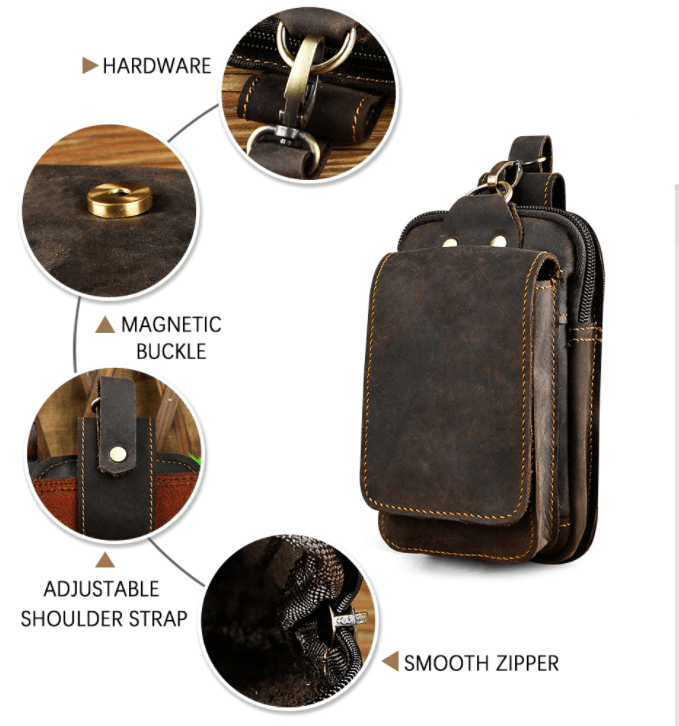 VALTER™ | Genuine Leather Waist Bag for Men