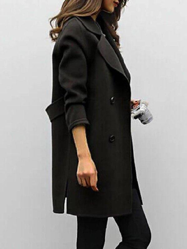 NOOR™ | Water-repellent Trench Coat with Belt & Double Buttons