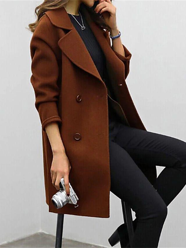 NOOR™ | Water-repellent Trench Coat with Belt & Double Buttons