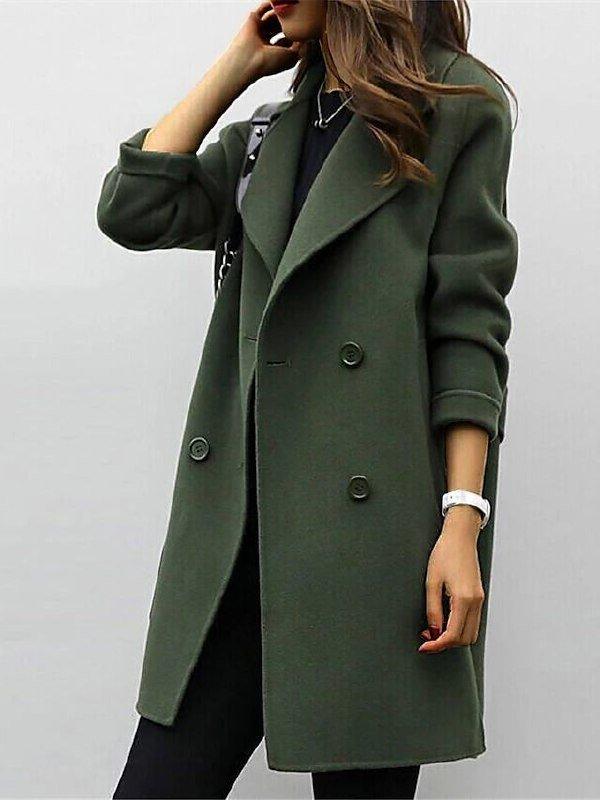NOOR™ | Water-repellent Trench Coat with Belt & Double Buttons